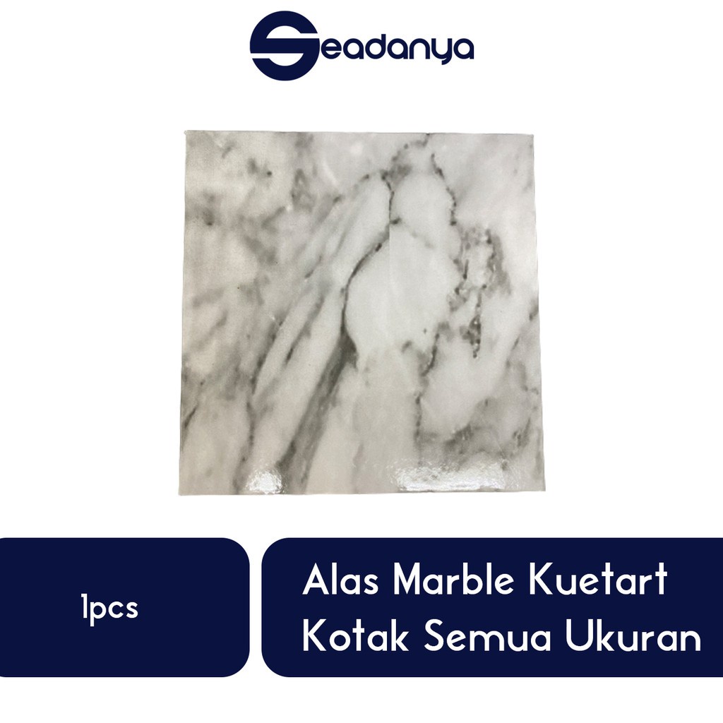 

Alas Marble Kotak Semua Ukuran 1pcs-Meja Kue Tart/Kuetart/Kuetar/Kue Ulang Tahun/Cake/Roti/Brownies/Kue Coklat/Cokelat/Chocolate