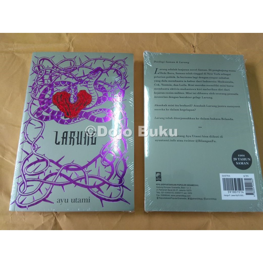 Larung - Cover Baru 2018 by Ayu Utami