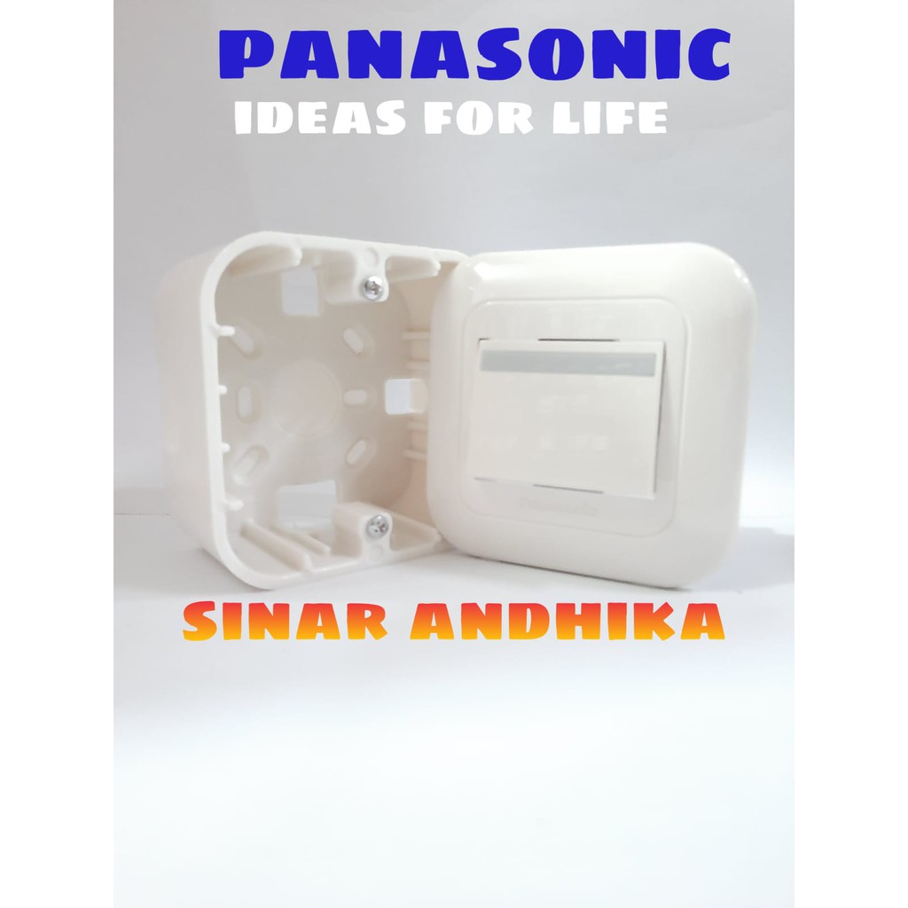 SAKLAR ENGKEL LEBAR HOTEL PUTIH OUTBOW PANASONIC WEJ 78029+WEJ 5542+WEJ 6911W