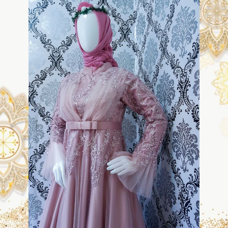 SHAYRA SHAYYED FAMILY DRESS SERIES (Gaun/Gamis Wedding Muslimah Syari Premium Akad Pesta Kebaya Wisu