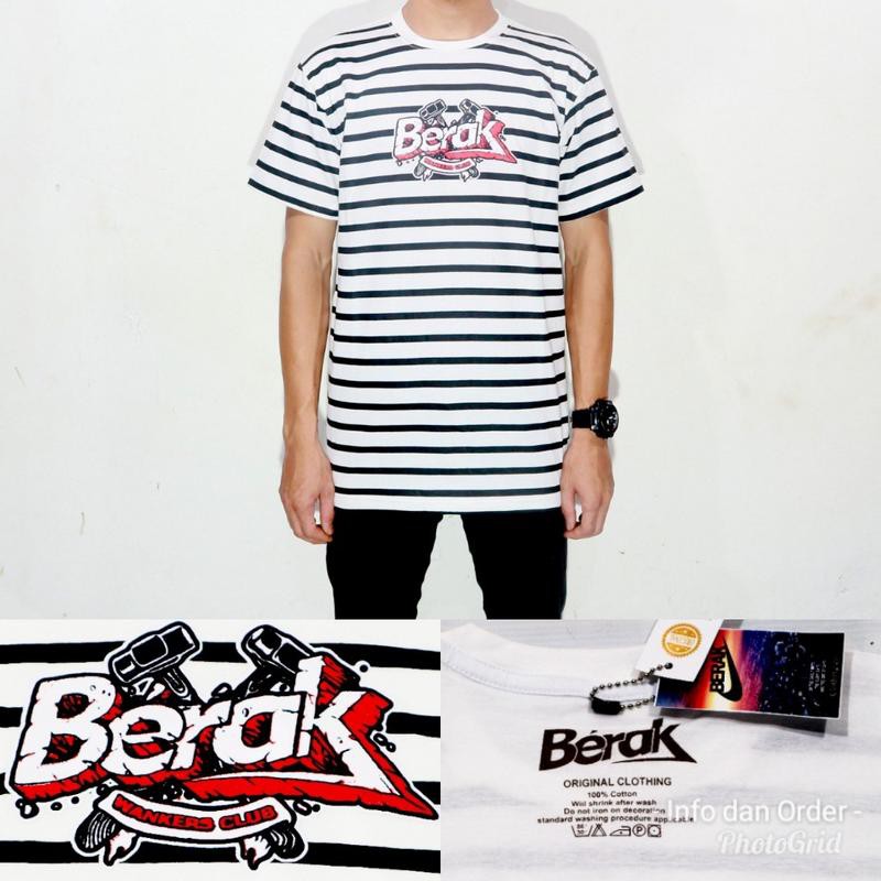 KAOS BERAK CLUB STRIPE PRIA
