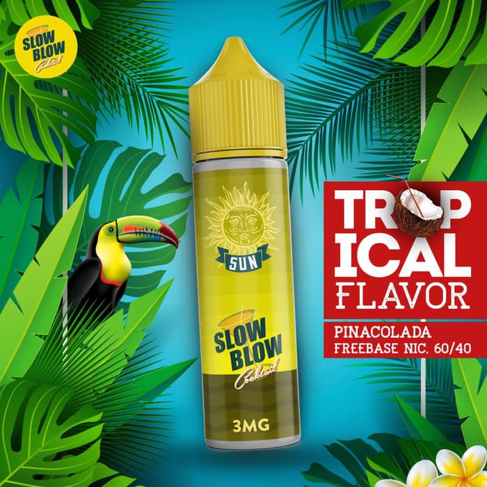 slow blow cocktail 60ml 3mg by Slow Blow x SAS Lab berpita cukai