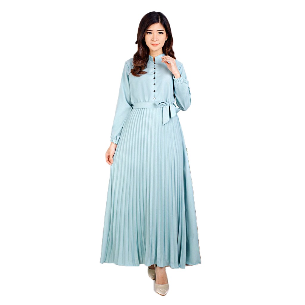 Grosir Gamis plisir model terbaru bunga sakura gamis ...