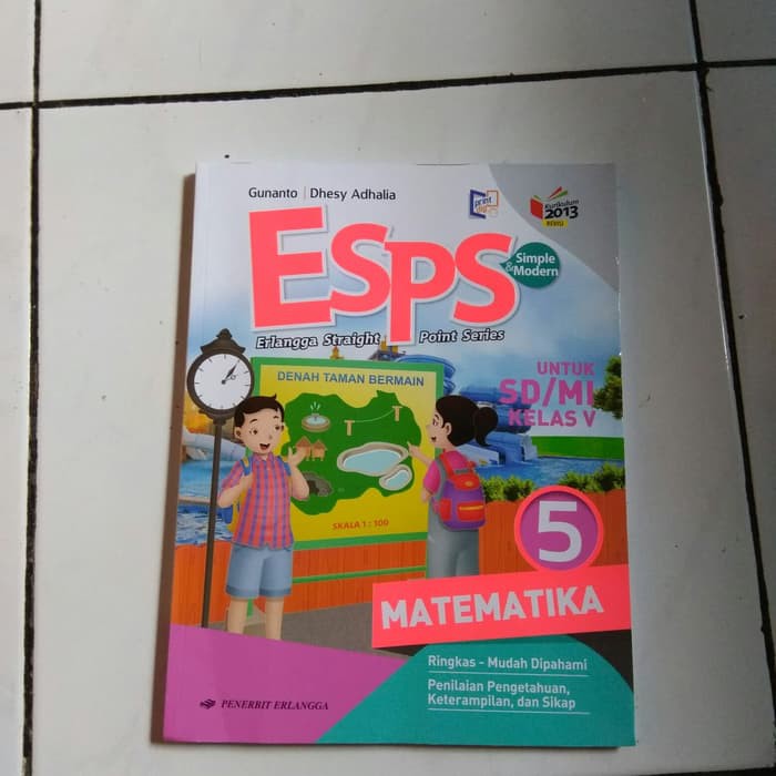 Ready Stok ESPS MATEMATIKA KELAS 5 SD PENERBIT ERLANGGA KURIKULUM 2013 Flash Sale