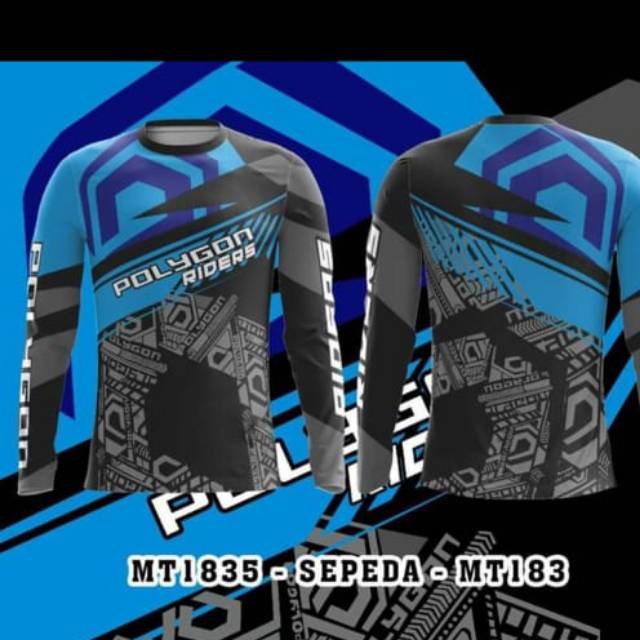 Kaos Jersey sepeda Polygon