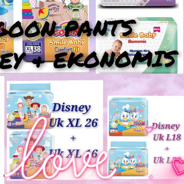 ♔ Goon Pants Smile Baby Disney & Ekonomis S32 M30 L28 XL26 M44 L42 XL38 / S 32 M 30 L 28 XL 26 Comfo