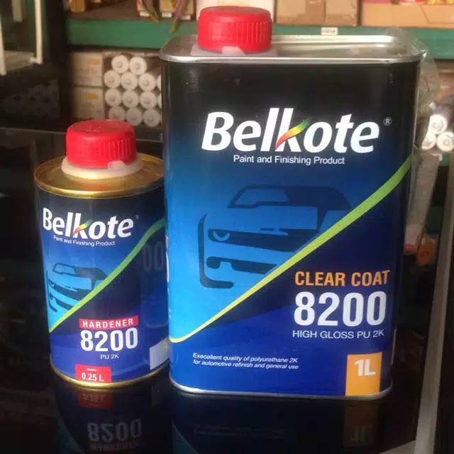 Vernis belkote 8200 Pu 2K Mengkilap 1 Liter