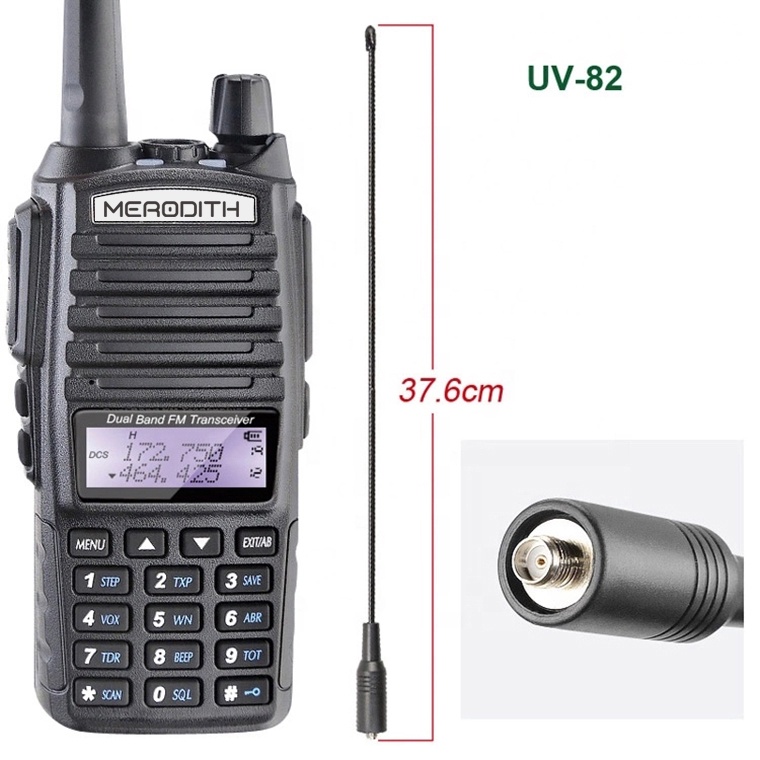 (COD) Handy Talky UV-82 Dual Band (VHF/UHF)  Walky Talky 128 Channels Walkie Talkie Portable 1Pcs