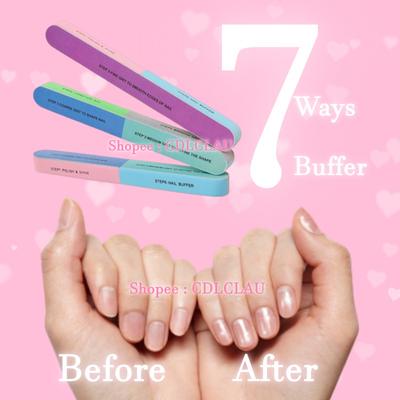 7 WAYS NAIL BUFFER - 7 STEP KUKU