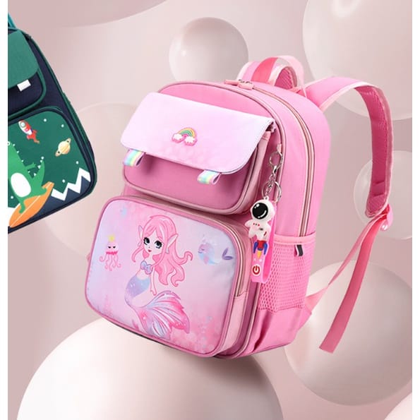 TAS RANSEL ANAK KARAKTER MERMAID ASTRONOT DINO 604