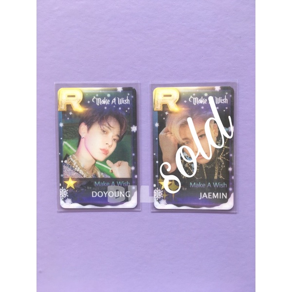 Lenticular Fanmade NCT Jaemin Doyoung Make A Wish // Photocard PC Lenti