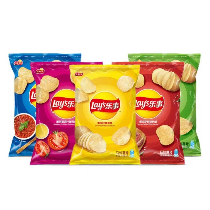 

Lays Lay's Potato Chips Snack Import Keripik Kentang Camilan Instants - Texas 40gr