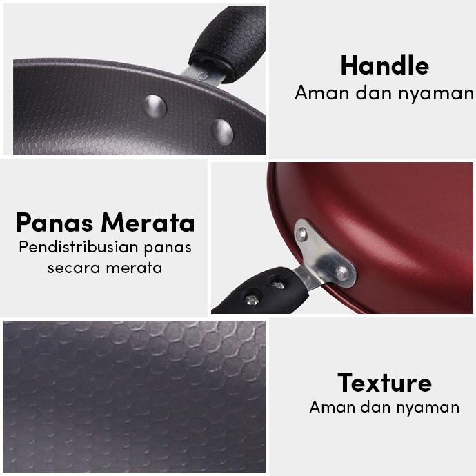 Gm Bear Wajan Teflon Pengorengan - Teflon Fry Pan