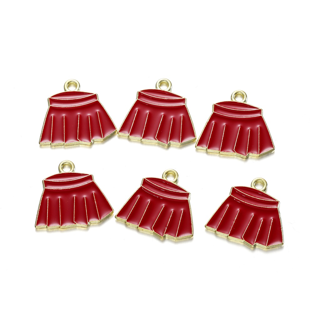 5pcs Charms Berwarna Bahan Alloy Untuk Kalung / Gelang / Gantungan Kunci