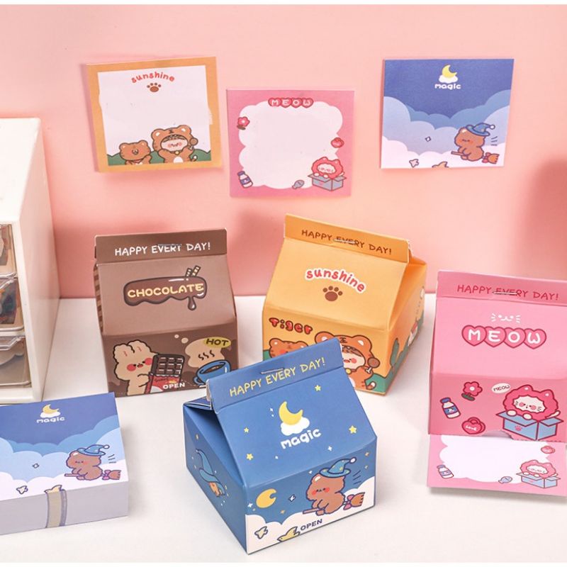 

Cute Animal Notepad Kawai Korean aesthetic | Notepad Memo Pengingat Lucu