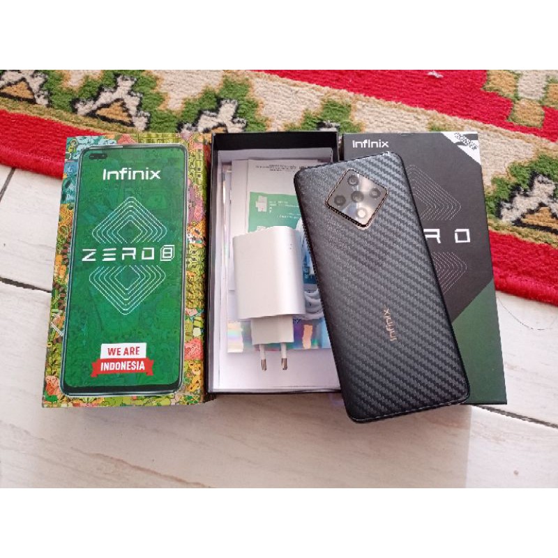 Infinix Zero 8 ram 8/128gb grs like new fullset preloved second bekas