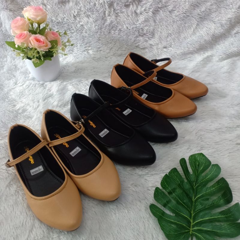 Sepatu Flatshoes Wanita Non Slip Karet H03 SIZE 37 / 44