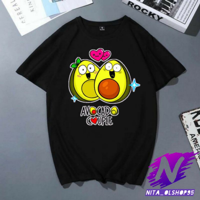 baju avocado kaos anak kartun avocado animasi