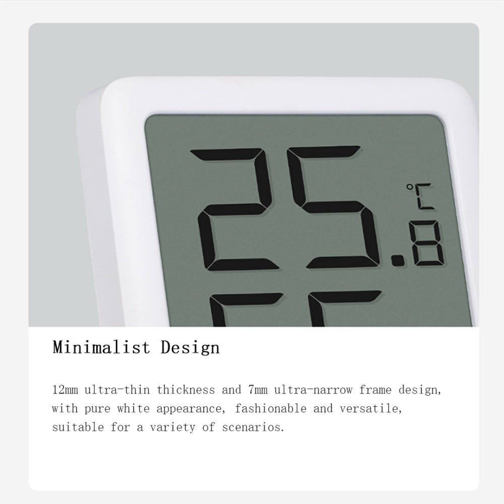 Miaomiaoce E-ink Screen LCD Large Digital display Thermometer Hygrometer ClockTimmer watch Temperature Humidity Sensor from xiaomi