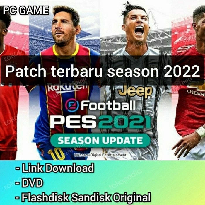 (READY) Efootball PES 2021 patch 2022 PC game - Patch saja