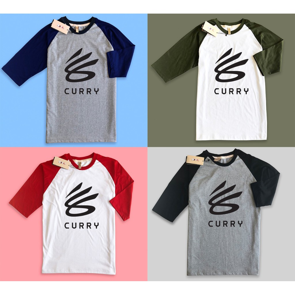 baju kaos raglan premium basket ball curry8 curry 8 NBA