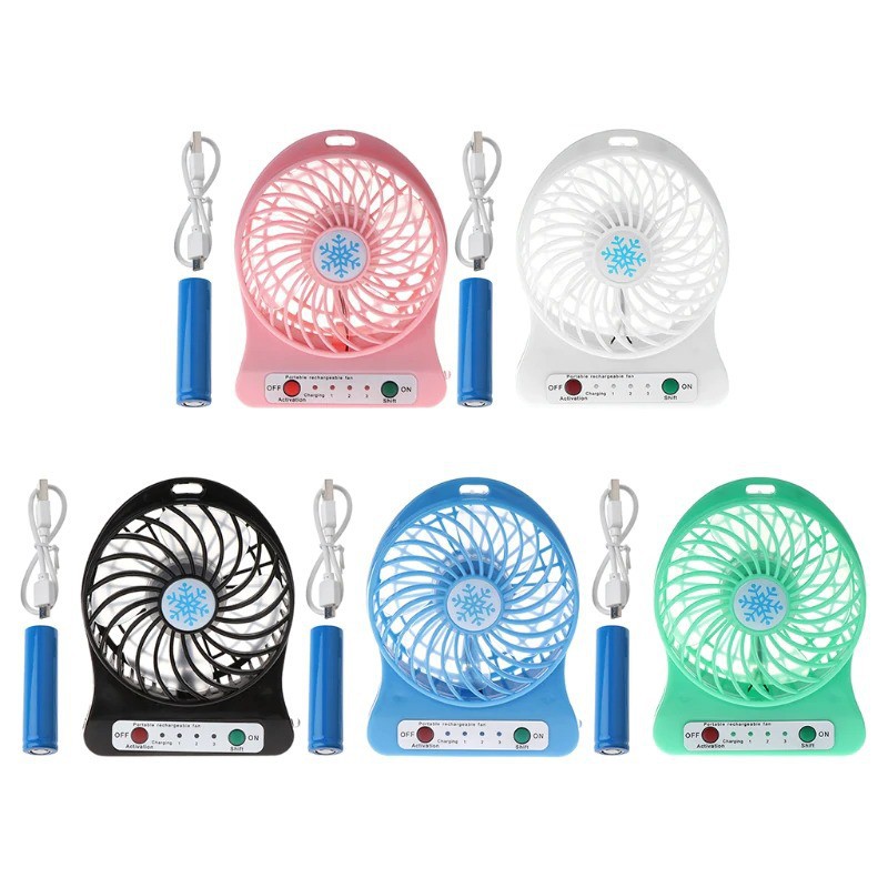 [NEW]Free Bateray + USB Kipas Angin Mini Portable Mini Fan USB Portable Model Duduk