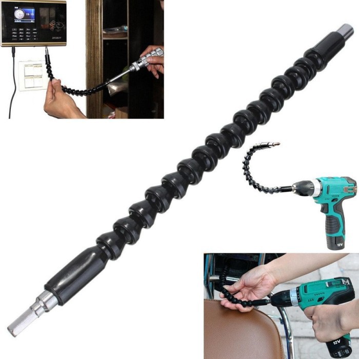 Flexible Ekstensi Extension Obeng Cordless Screwdriver 30cm *KC29