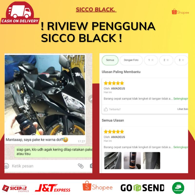 Penghitam Dan Pengkilap Body Motor / Mobil by Sicco Care