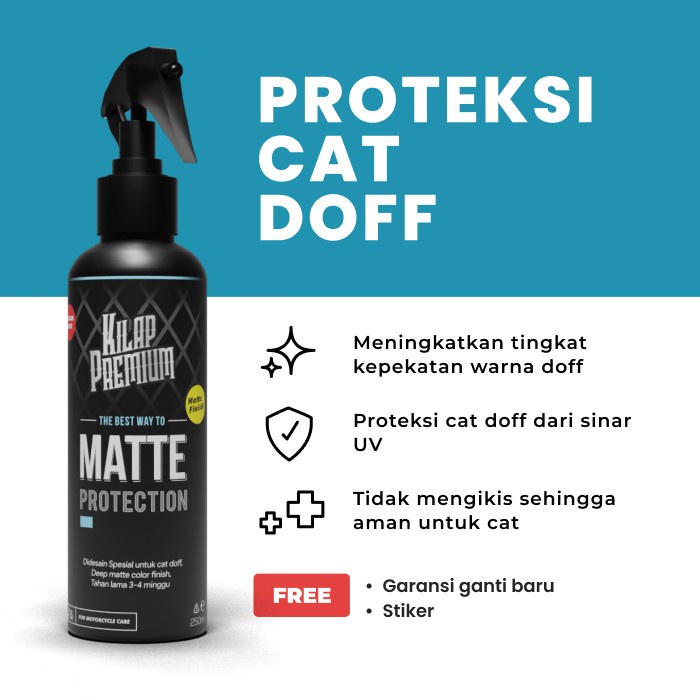 Kilap Premium Matte Protection Pengkilap Helm, Motor, Mobil, dll