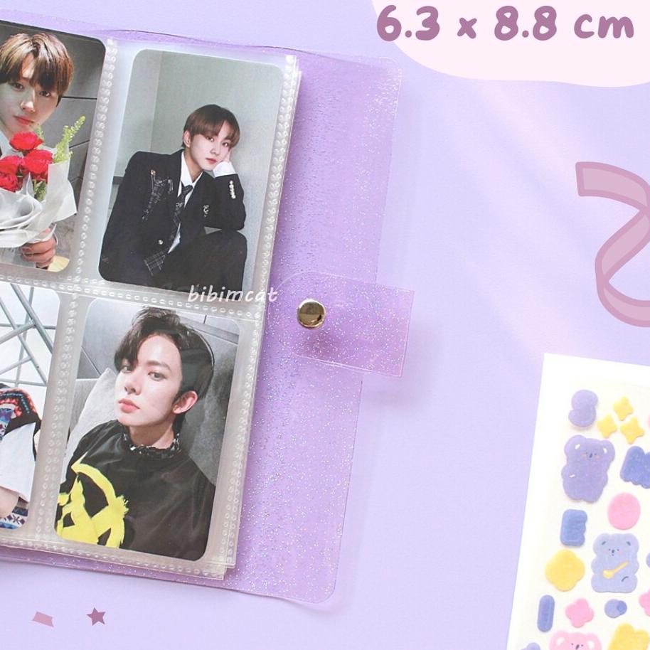 

[W_029] 6 Ring Binder Photocard Album Transparant Sleeve NEW !!