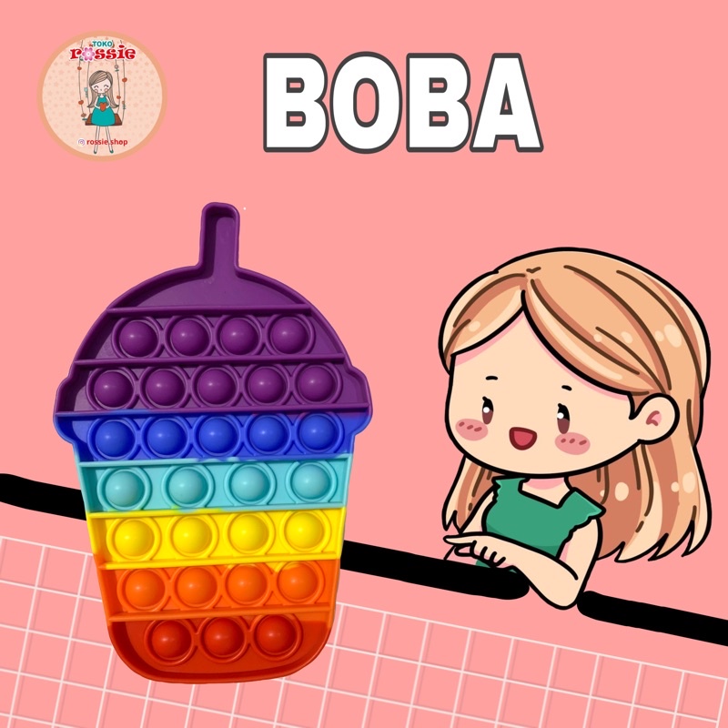 READY!READY! Fidget Pop It Rainbow Lengkap Murah/Mainan Sensorik Pereda Stres/Pop It Viral-Boba