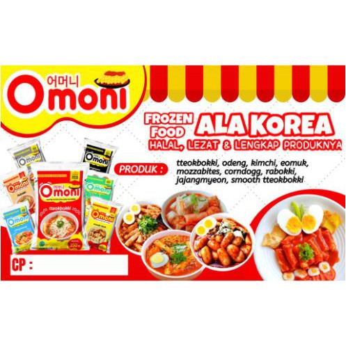 Paket Reseller Omoni Halal Korean Food Makanan Korea