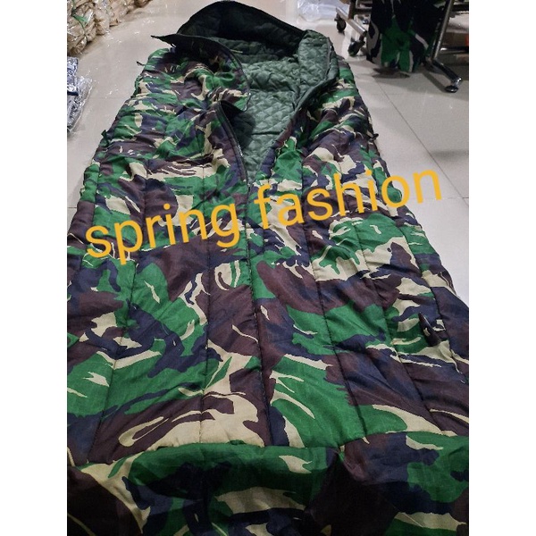 Sleeping Bag TNI Original Water Proof - Sleeping Bag Malvinas Pembagian TNI - Sleeping Bag Pembagian TNI