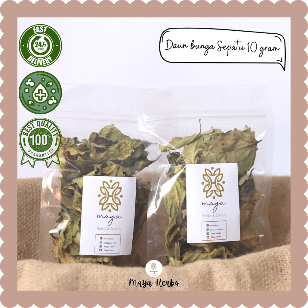Daun Bunga Sepatu Kering 10 gram (Daun Wera / Hibiscus Rosa-Sinensis)