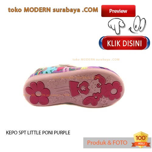 SEPATU ANAK KARAKTER PRINTING KEPO SPT LITTLE PONI PURPLE