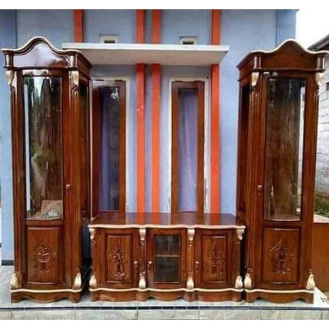 Lemari hias bifet hias bifet tv jati meja tv