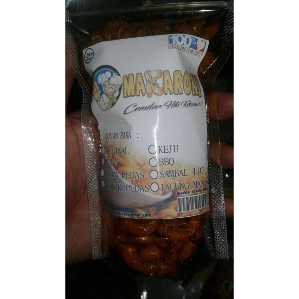 

Cemilan Hits lagi kekinian makaroni maharani 100% asli garut
