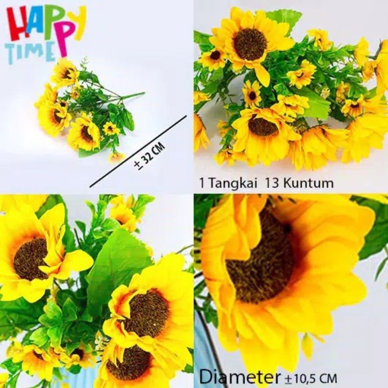 Bunga Matahari Besar / Tanaman Artificial Bunga Plastik-3