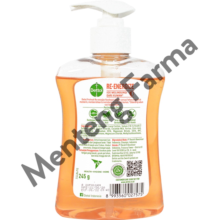 Dettol Handwash Re-Energize - 245 ML