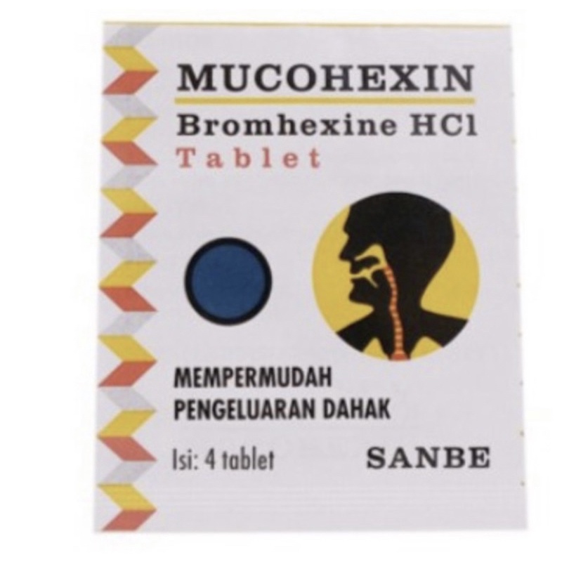Mucohexin strip 4 tablet ( obat batuk berdahak )