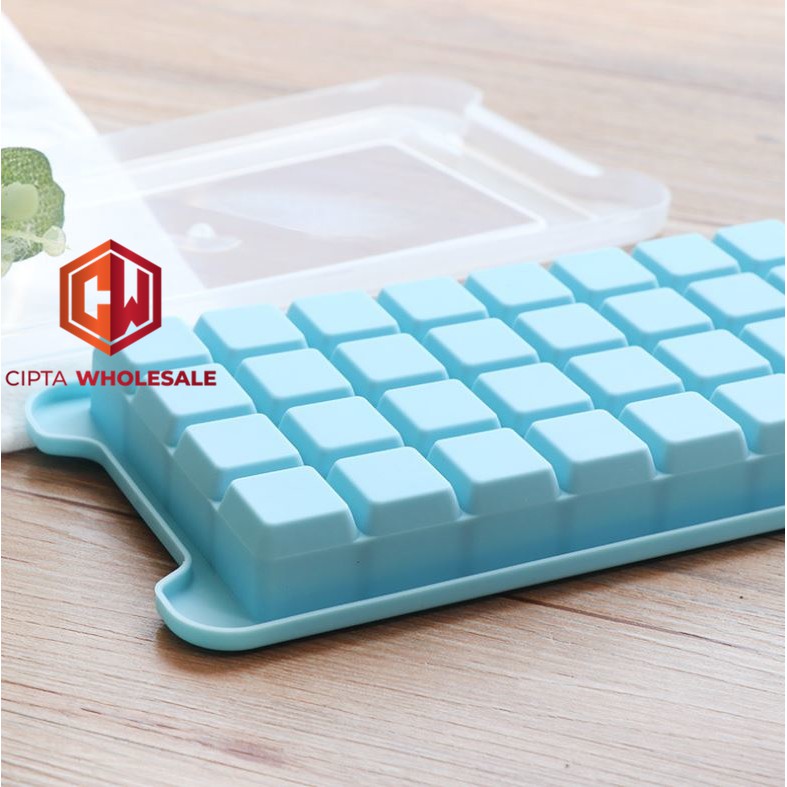 Cetakan es Silikon ice cube mold silicone 36 grid silicone ice tray