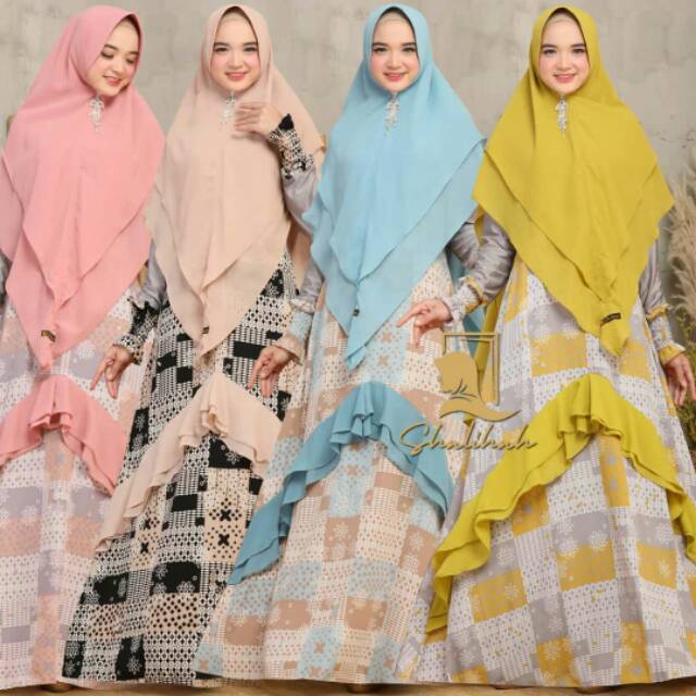 HUMAIRAH BY SHALIHAH - TERBARU SET GAMIS MONALISA PREMIUM ORIGINAL BY SHALIHAH
