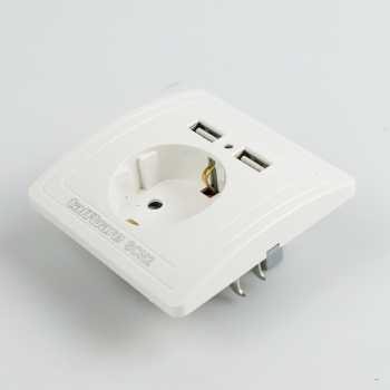 Stop Kontak Dinding EU Plug dengan 2 USB Port / Stop Kontak Dinding Usb Stop Kontak Dinding 2 Lubang Stop Stop Kontak Dinding Tanam  / Stop Kontak Usb Dinding Stop Kontak 2 usb Stop Kontak Murah Berkualitas Tinggi Aman Stop Kontak Dinding Tempel Praktris