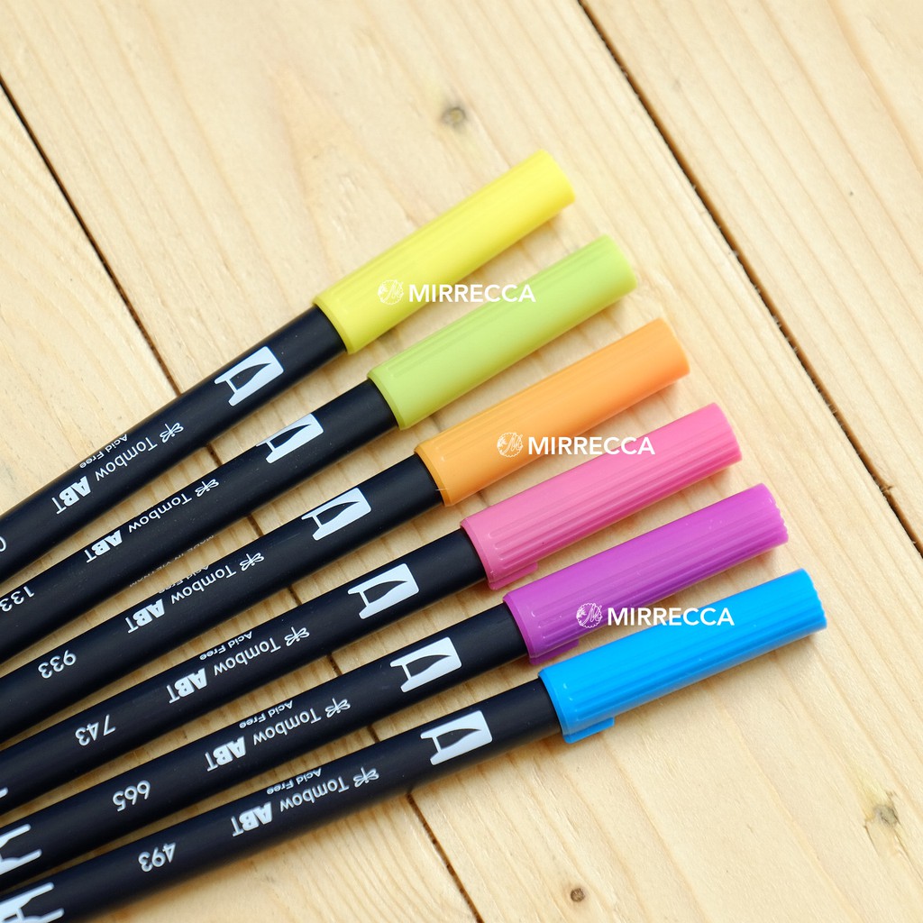 

D3W! TOMBOW ABT DUAL BRUSH PEN BRIGHT COLORS SET [ watercolor kuas lukis coloring art supplies