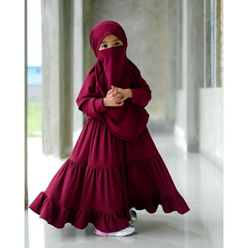 gamis anak semi umbrella