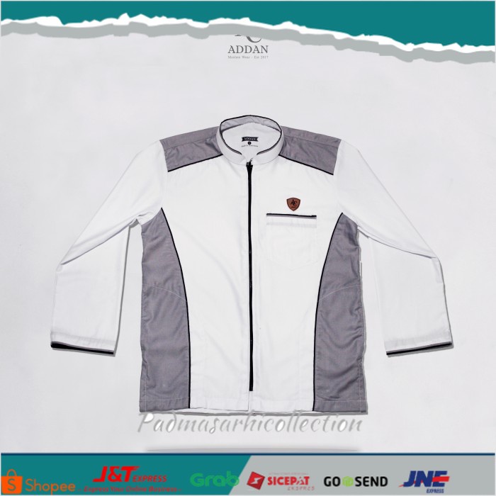 ✨ BISA COD ✨ Baju Koko Pria Keren Kombinasi Resleting Jaket Harga Termurah