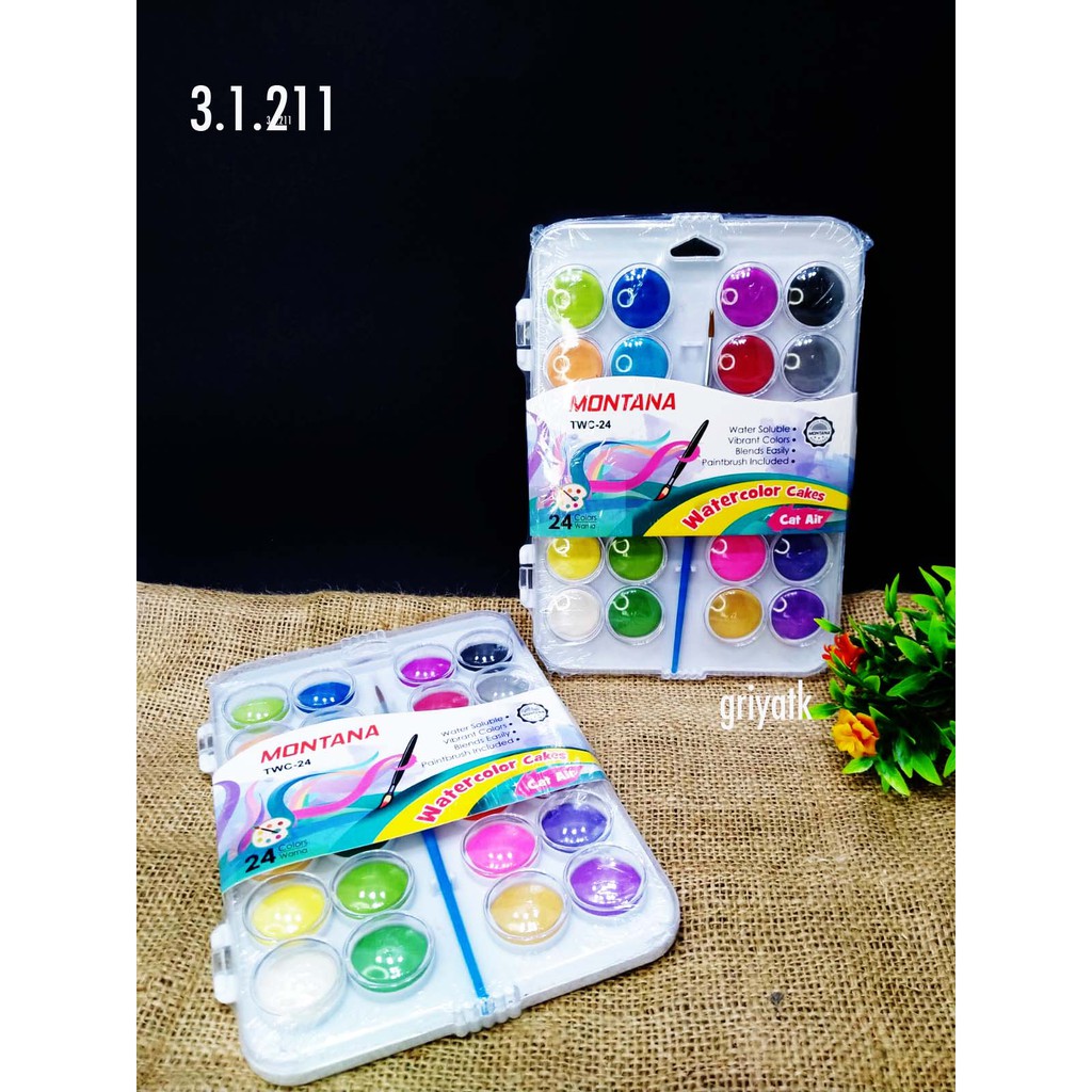 

Water Colour Cakes Montana twc 24 w Cair air Montana WaterColor