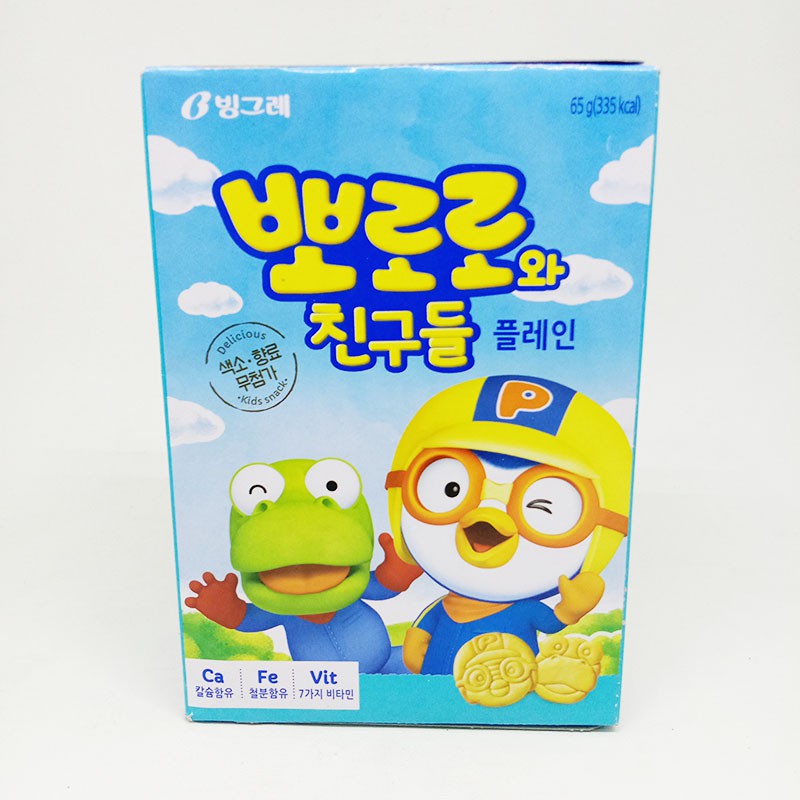 

BINGGRAE PORORO BISCUIT PLAIN 65 G