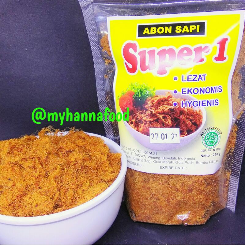 

Abon Sapi Super 1 Kemasan 250g