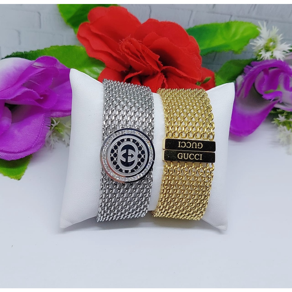 Gelang titanium permata perhiasan wanita jewelry 0093-0094